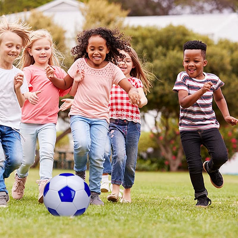 Soccer Ball Size 3 Classic PU Anti-Explosion, Indoor/Outdoor Training, Includes Pump