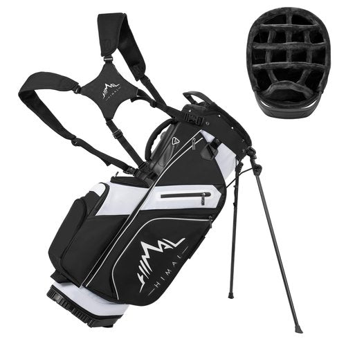 14-Way Golf Stand Bag,Premium Lightweight Golf Bag with Full-Length Dividers, Interchangeable PE-Padded Straps & Stabilizing Kickstand - Plush-Lined Top with Waterproof Cover
