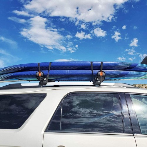 Lovinouse 2025 Upgraded 2 Pack Lockable Tie Down Strap, with 3 Stainless Steel Cables, for Lashing Locking Kayak, Bike, Surfboard, 10 Feet Each