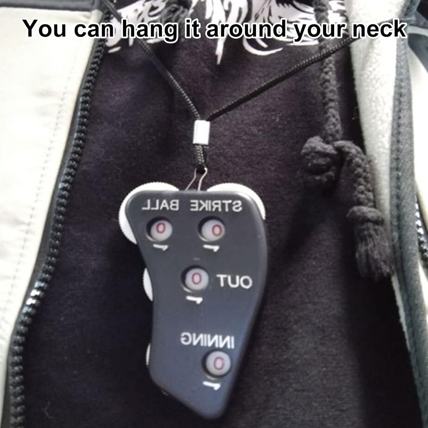 PurYupearl Black 4 Wheel Umpire Indicator, Umpire Counter Clicker, Umpire Clicker Umpire Gear, Baseball Clicker Outs Innings Balls and Strike Clicker for Softball, Referee Uniforms and Apparel