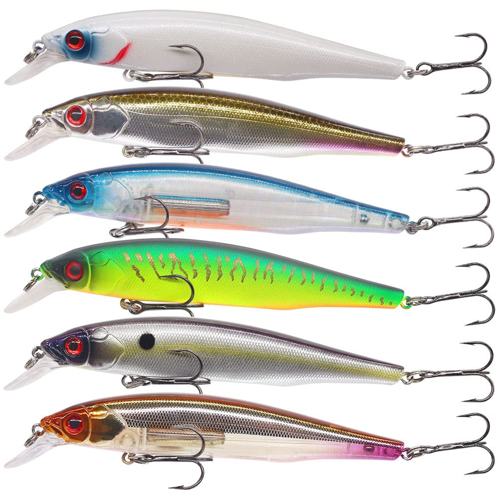 XFISHMAN Jerkbait Kit - Minnow Lure - Suspending - Bass, Smallmouth Bass, Walleye, Largemouth Bass - 1 Piece