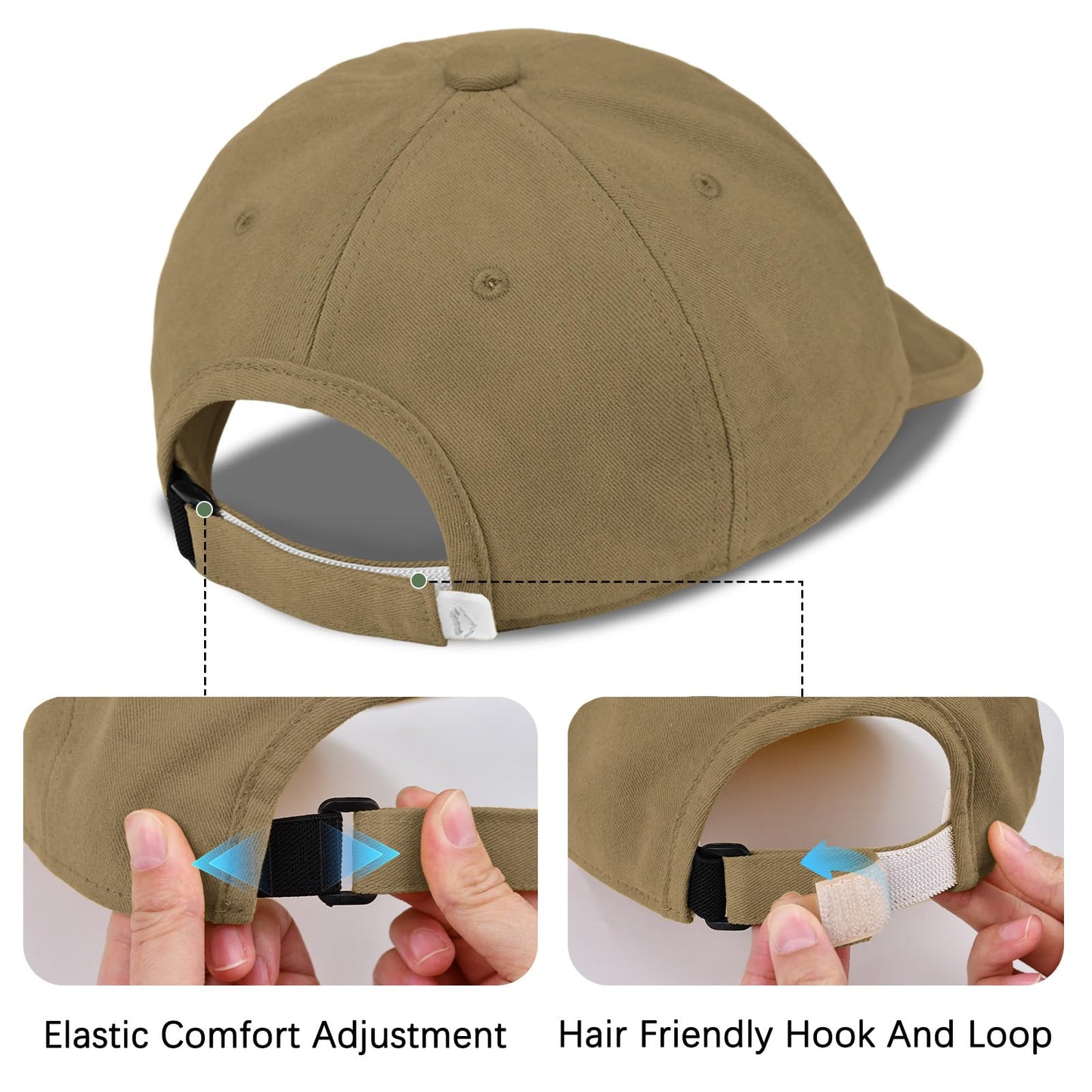ZOORON Baseball Cap Golf Dad Hat Soft Brim Original Classic Low Profile Cotton Hat Plain Cap Men Women