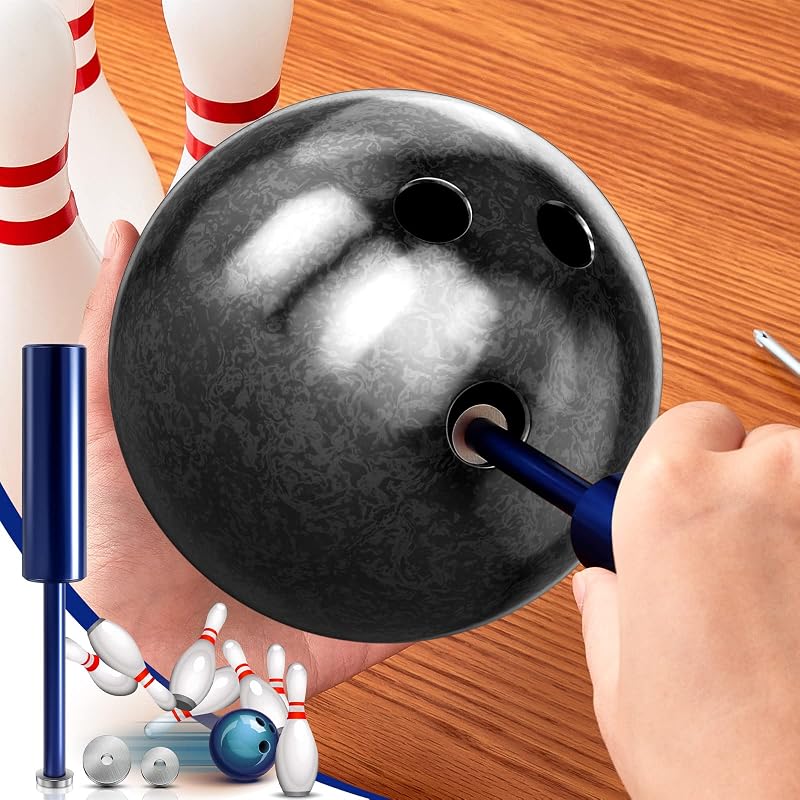 Bowling Ball Workout Tool with Replacement Blade (3/4" & 3/5" Diameters) - Blue Variation