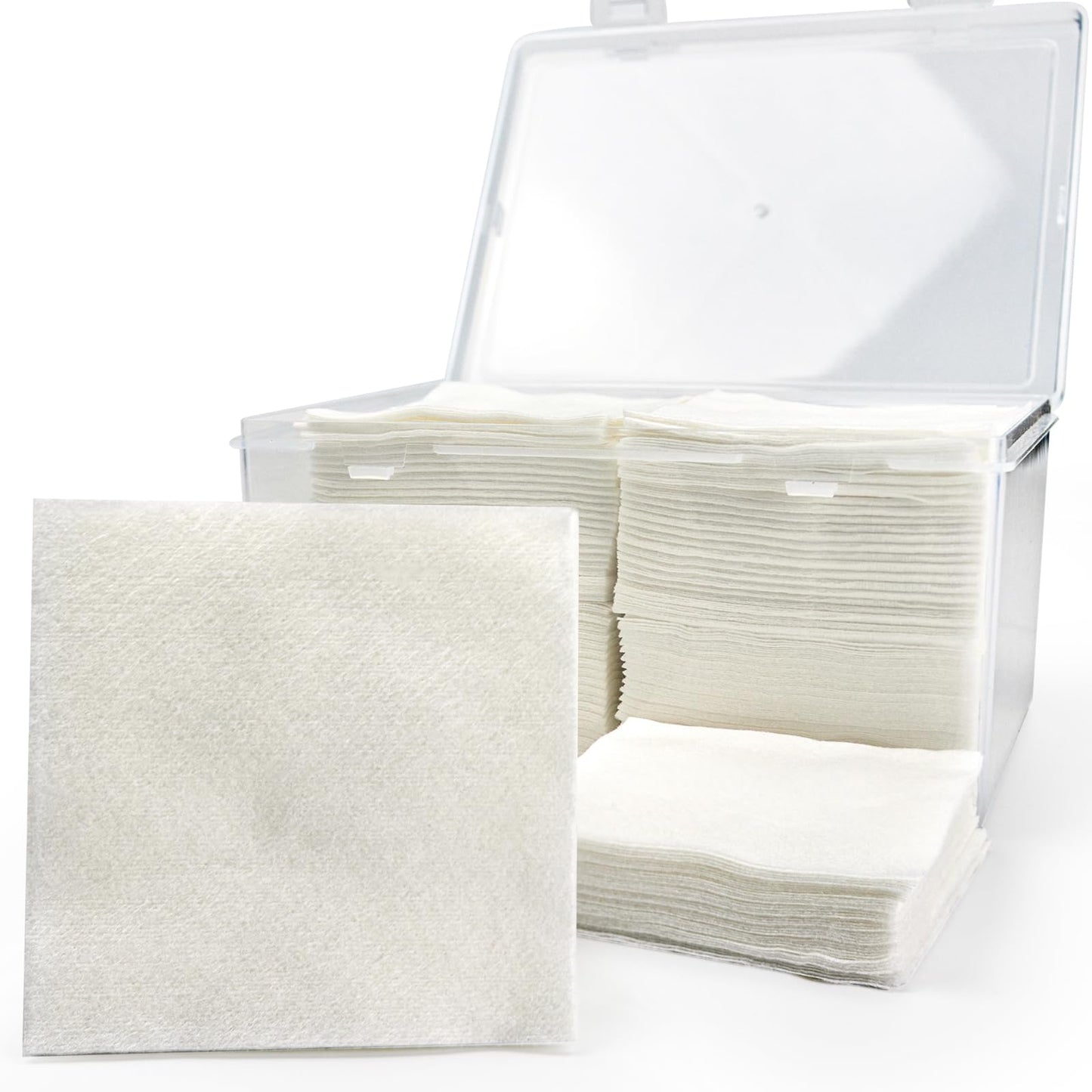 600 PCS 3" Gun Cleaning Patches in Storage Box - Lint Free, Highly Absorbent Nonwoven Cleaning Patches for 12 Gauge to 20 Gauge