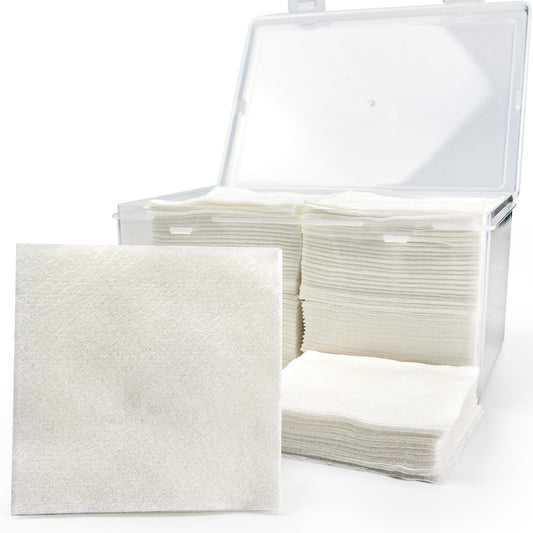 600 PCS 3" Gun Cleaning Patches in Storage Box - Lint Free, Highly Absorbent Nonwoven Cleaning Patches for 12 Gauge to 20 Gauge