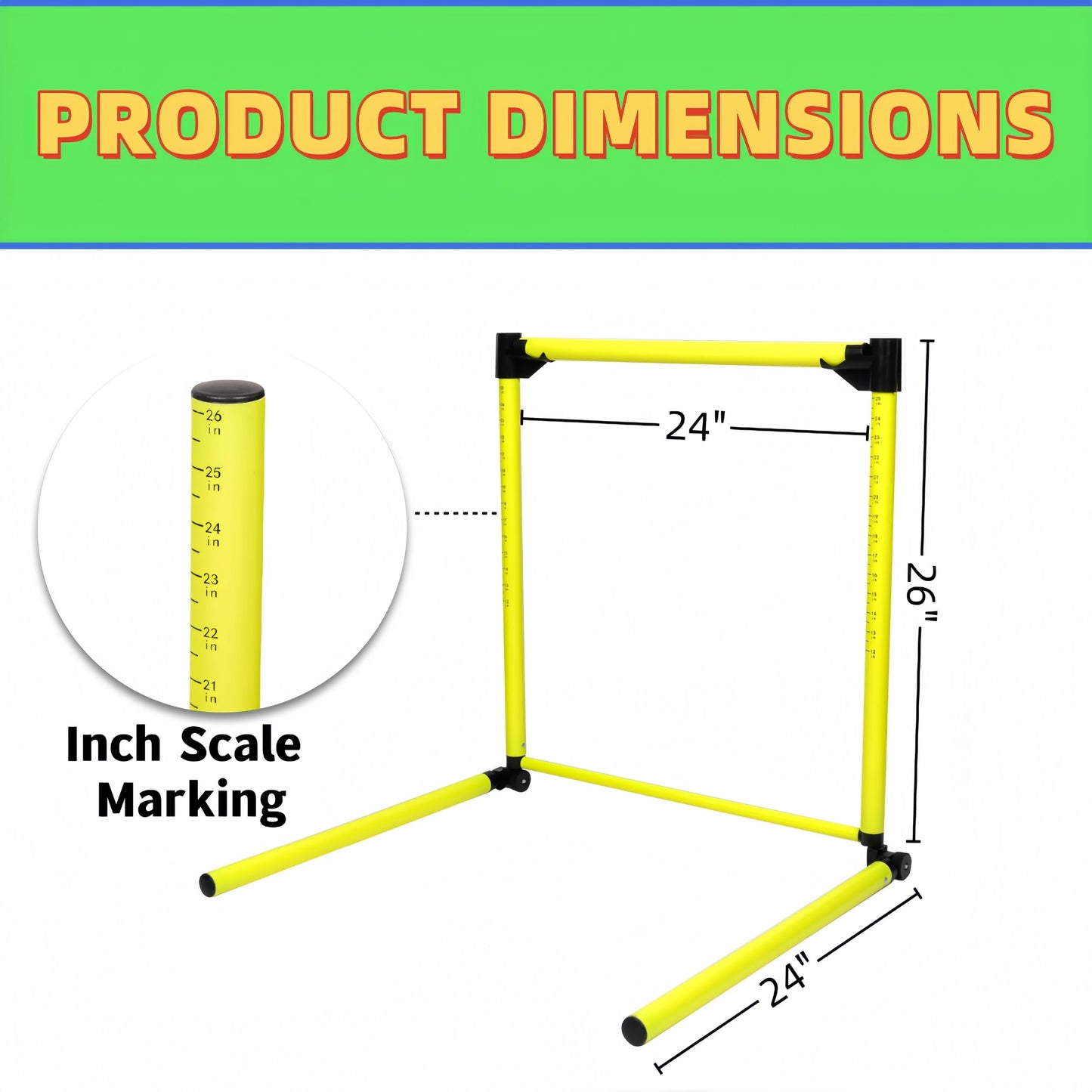 Adjustable Height Hurdles Training Equipment, 3Pcs Practice Hurdles Track and Field for Agility Training, Indoor & Outdoor Detachable Jumping Speed Hurdles for Football, Soccer, Basketball, Dogs