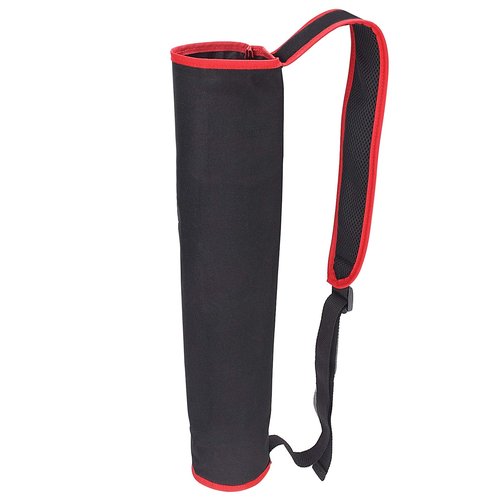 YLS Archery Hip and Back Quiver for Arrows - Black for Kids and Adults - Adjustable Holder With Padded Strap and Belt Clip - Accessories for Field and Practice