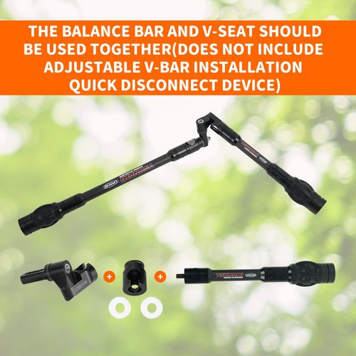 LWANO Compound Bow Archery Stabilizer 6 Inch Balance Bar for Vibration Reduction, Carbon Fiber Lightweight and Durable, Ideal for Hunting and Target Shooting (6 inch)