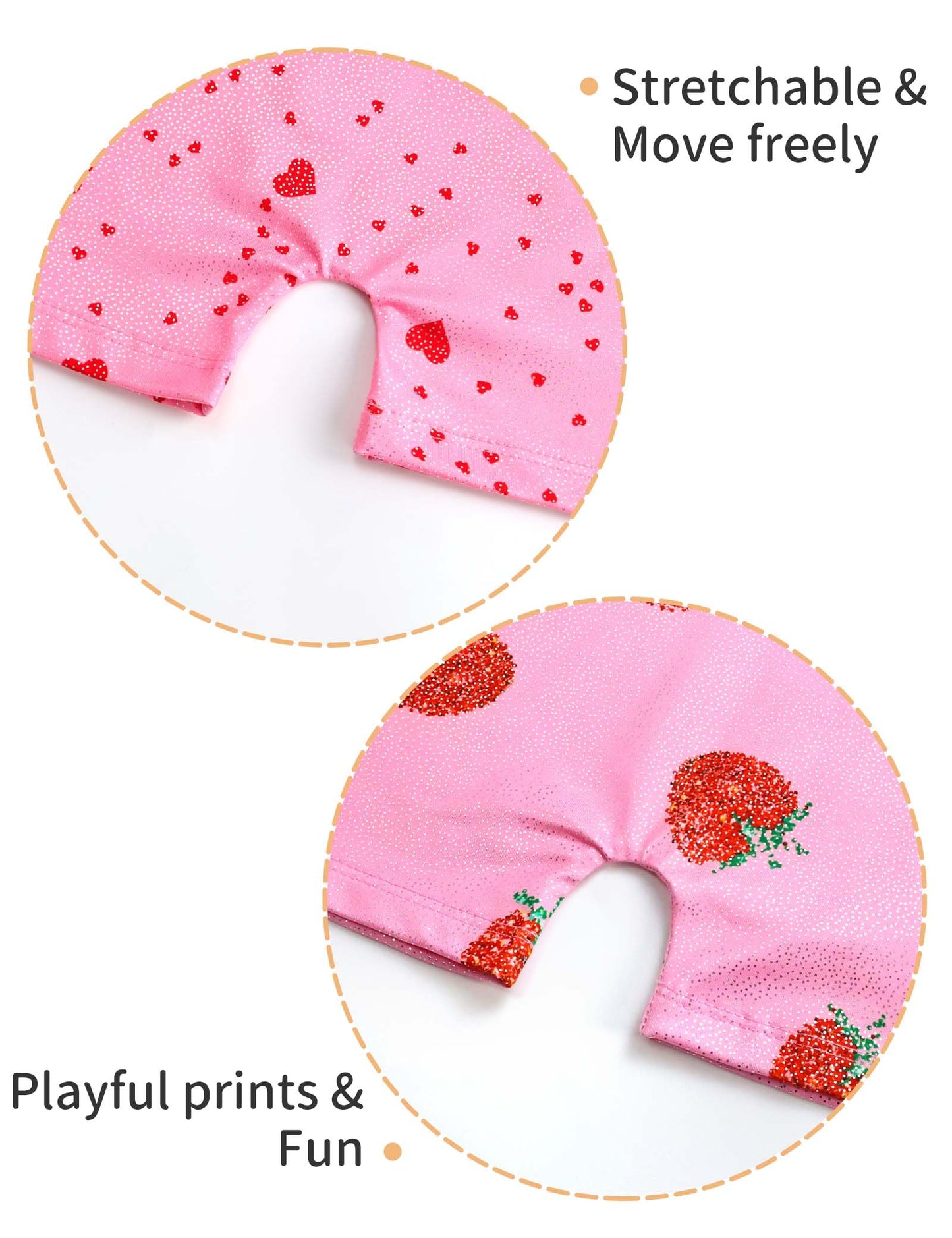 Nokecina Gymnastics Leotards for Girls 2t 3t Shiny Sleeveless Gym Leos Stretch Pink Heart Tank Unitards 2 Pack