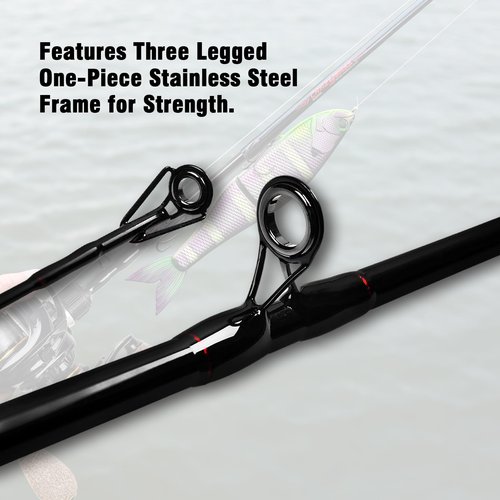 Fiblink Baitcasting Fishing Rod and Reel Combo, 4-Piece Portable Travel Casting Rod, Baitcasting Combo (7' Rod & Right Handed Reel Combo)