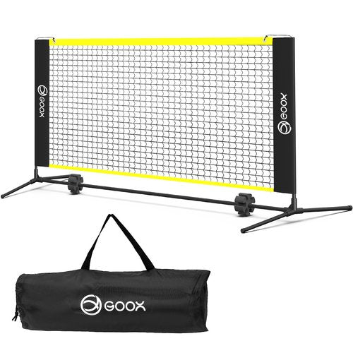 GOOX 6FT Small Mini Pickleball Net Set - Quick Setup Indoor/Outdoor Portable Practice Net - Lightweight Dink Training Aid for Backyard, Driveway