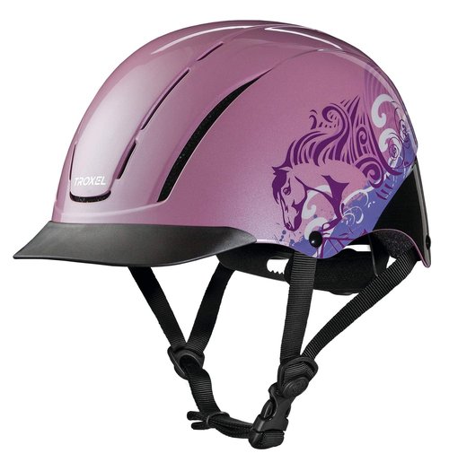 Troxel Spirit Full Coverage Horse Riding Helmet, Low-Profile Adjustable Design, Safety Horseback Riding Gear, Small (6-1/2-6-7/8), Pink Dreamscape