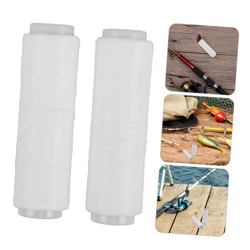 Totority Invisible String Book for Boys and Girls 2pcs Strong Elastic Fishing Thread Fish Line for Bait Tying Nylon Elastic Wire