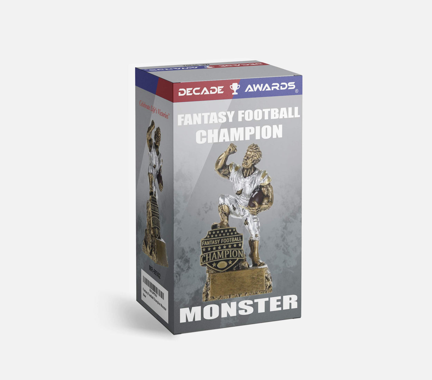 Decade Awards Personalized Monster Fantasy Football Champion Trophy - Engraved FFL Champion Monster Award - FFL League Goat Prize - Customize Now (6.5 Inch)