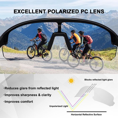 BangLong Polarized Baseball Sunglasses for Men Women UV Protection Cycling Glasses for Sports Running Bike Golf Fishing