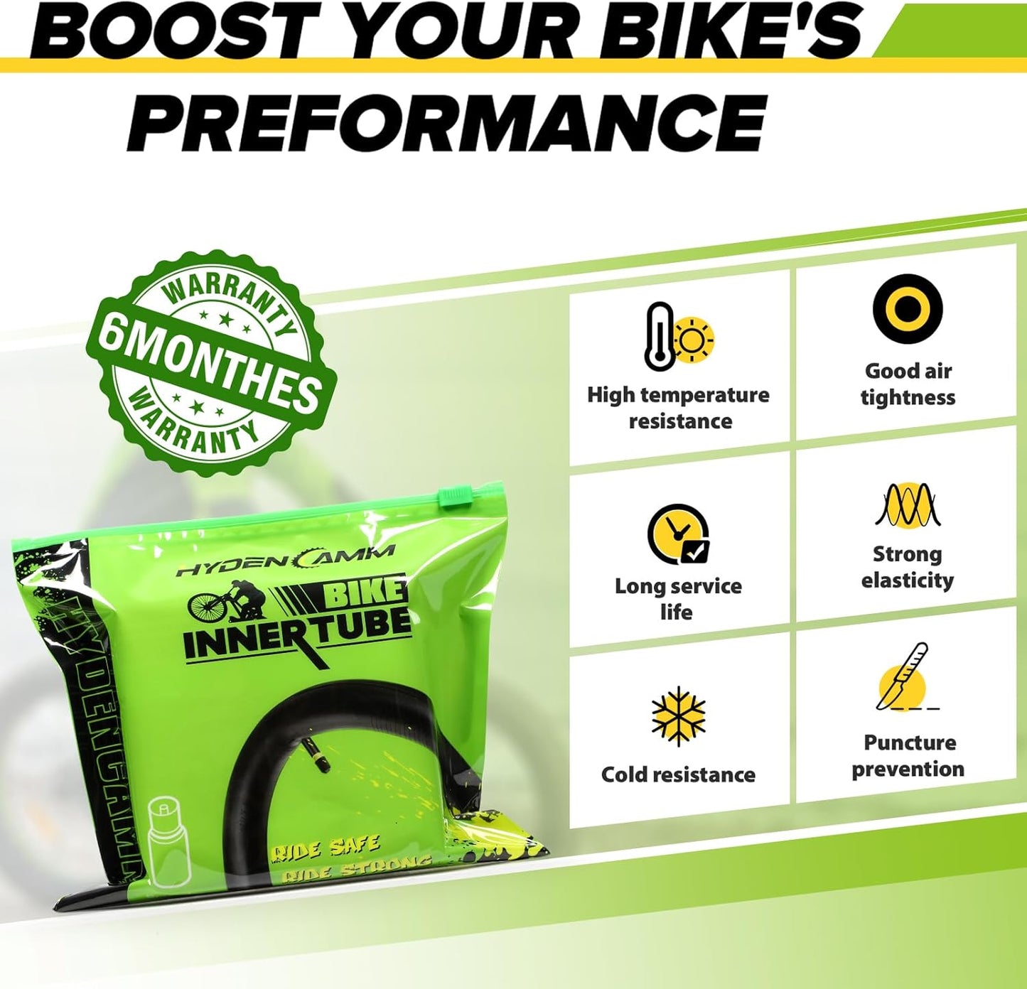 2/4 Pack 20/26x2.125/2.40 Bike Tube, 20/26x2.125 Bike Inner Tube with 35mm AV Schrader Valve, Butyl 20/26x2.40 Tube with 2 Tire Levers, 20/26x2.125/2.20/2.25/2.30/2.35/2.40 for MTB/City Bike