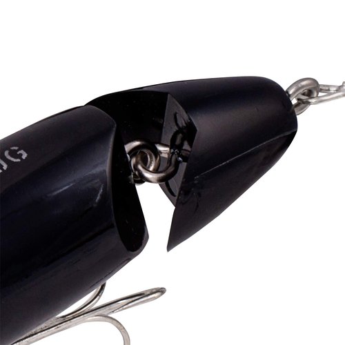 Arbogast Jointed Jitterbug Topwater Bass Fishing Lure, Excellent for Night Fishing, Black, 3 1/2", 5/8 oz
