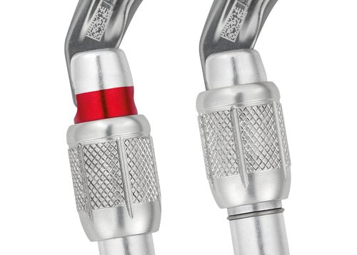 PETZL, AM'D Carabiner, Gray, TRIACT-Lock