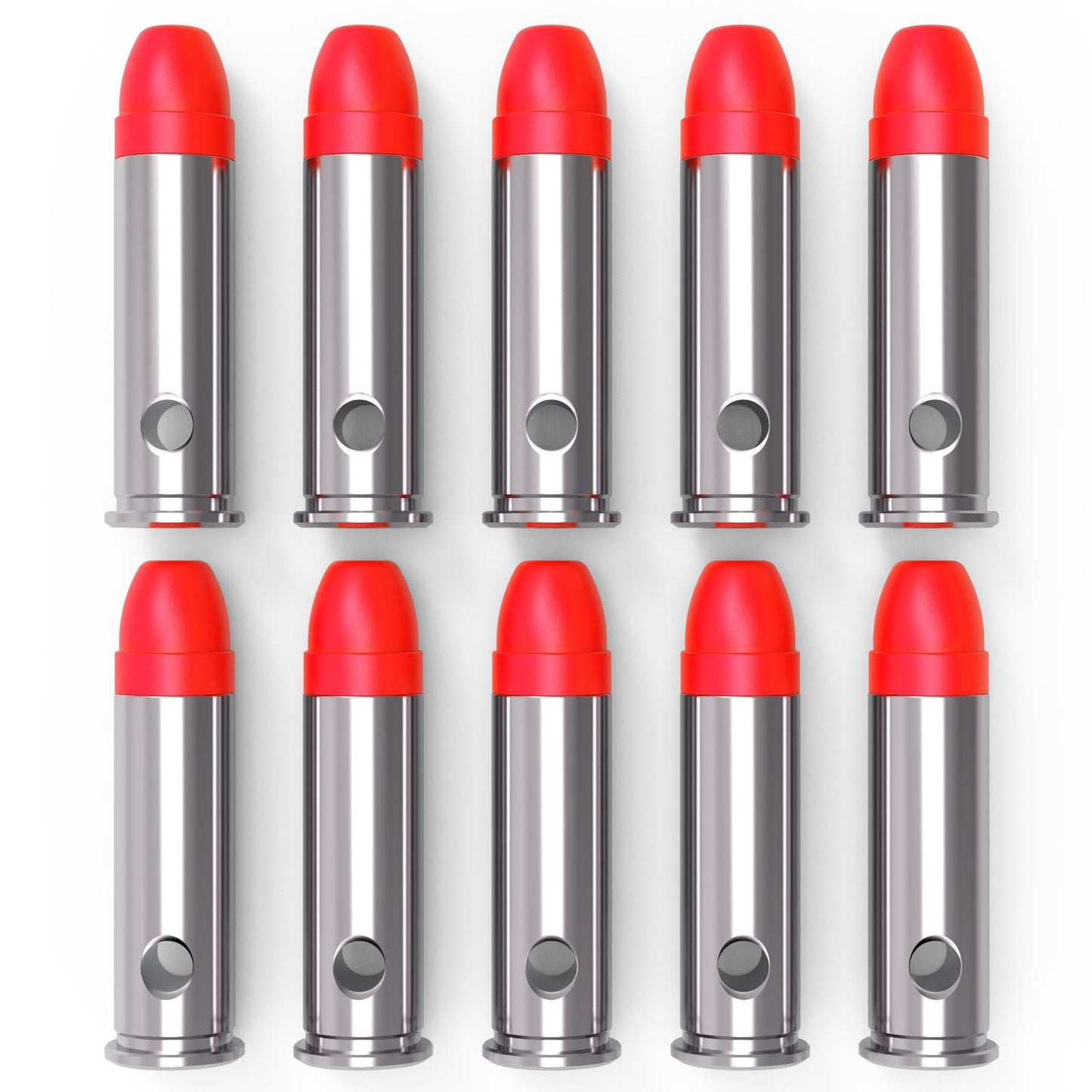 YiZhun 357MAG Snap Caps Training Dummy Rounds, Reusable Dry Fire Training Round Close to Real Weight Practice Safe Loading Firing (357mag-10pcs)