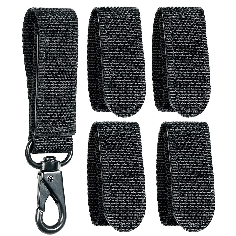 Duty Belt Keeper with Double Snaps(Set of 4) +1 Strong Metal Key