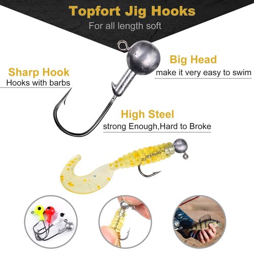 TOPFORT 187/343pcs Fishing Accessories Kit, Organized Fishing Tackle Box with Tackle Included, Hooks, Weights Sinkers, Fishing Gear and Equipment, Gift for Men