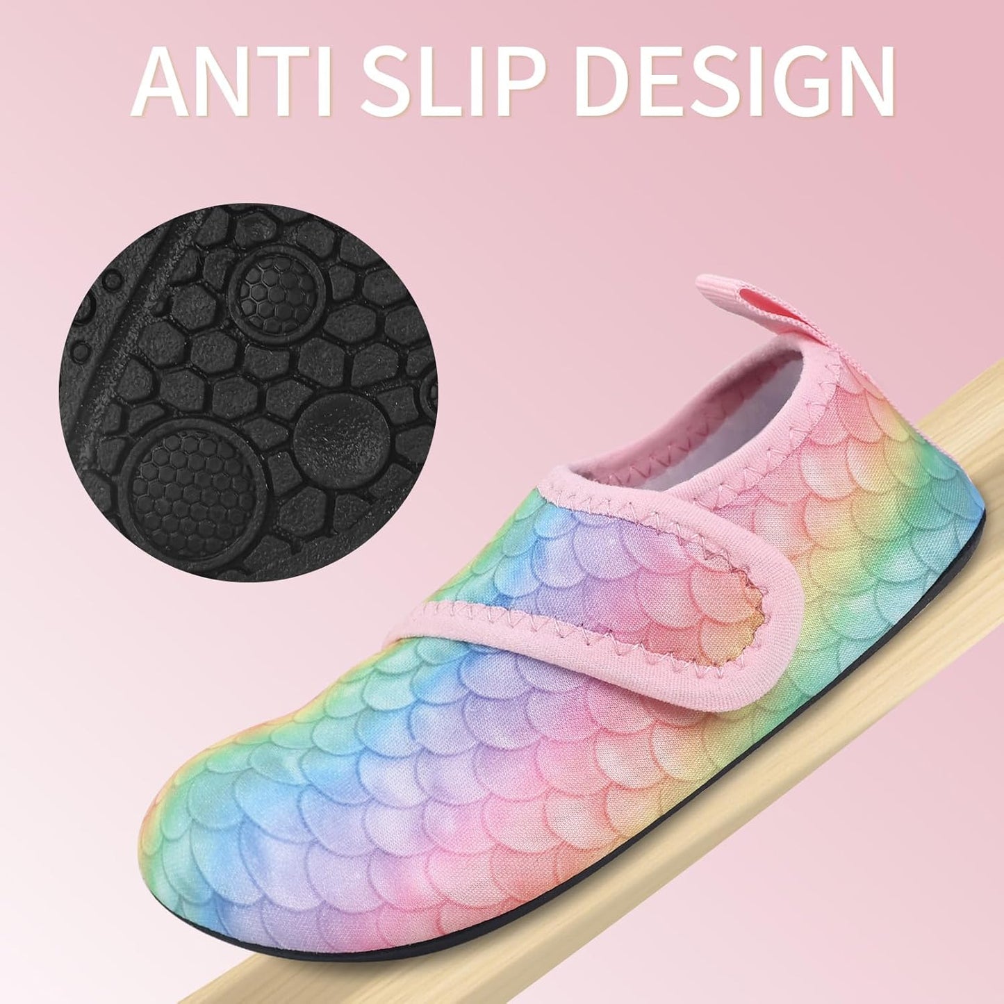 Kids Boys Girls Toddler Water Shoes,Beach Swim Non Slip Quick Dry,Barefoot Sports Aqua Socks Fast Dry for Sports Outdoor