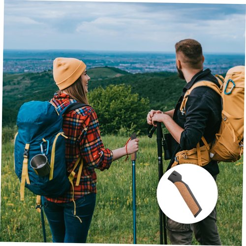 Veemoon Trekking Pole Handle Replacement Lightweight Non- Grip for Hiking and Skiing Cork Design for Enhanced Comfort Compatible Trekking and Ski Poles