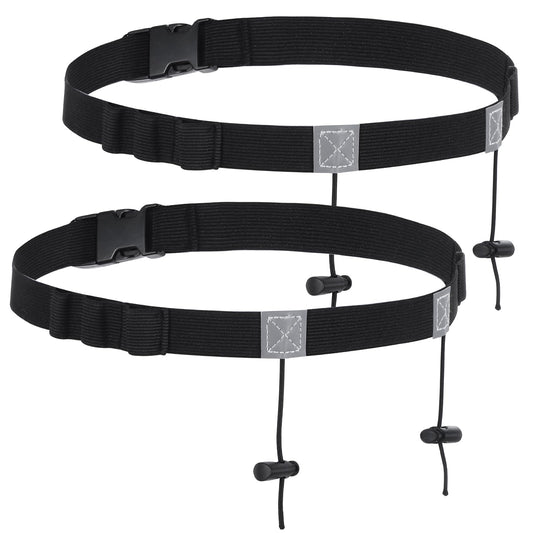 2Pcs Race Bib Belt with Adjustable Elastic Strap, Sport Race Number Belt for Running for Women Men, Elastic Comfortable Running Belts for Marathons and Racings, Riding Runnings Cycling Triathlon