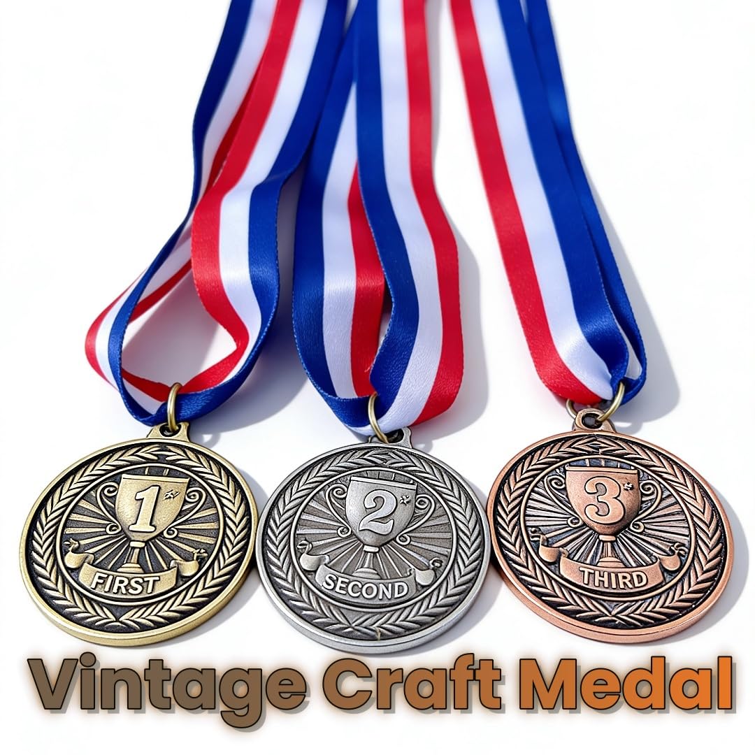 Medals for Awards 1st 2nd 3rd Place Prize for Adults Sports Party Soccer Basketball Competition Winner Trophy