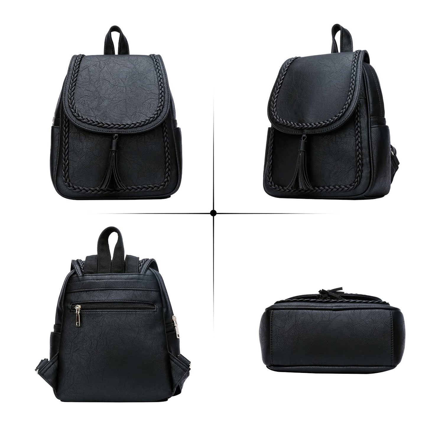 KKXIU Backpack Purse for Women, Multi-pocket Backpack for Travel, Work