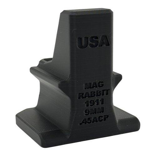 Mag Rabbit Magazine Rapid Speed Loader for 1911 9mm and .45ACP Single Stack (Black)