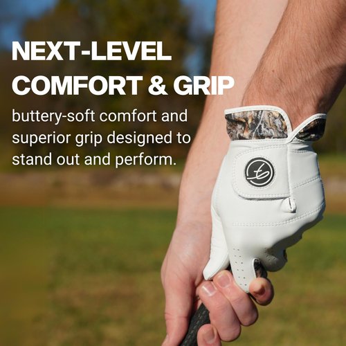 Premium Leather Hunting Camo Golf Glove for Men – Right Handed Golfers – AAA Cabretta Leather Golf Gloves for Men Right Hand Golfer – Sizes M-XL (X-Large, Wear On Right Hand (Lefty Golfer))
