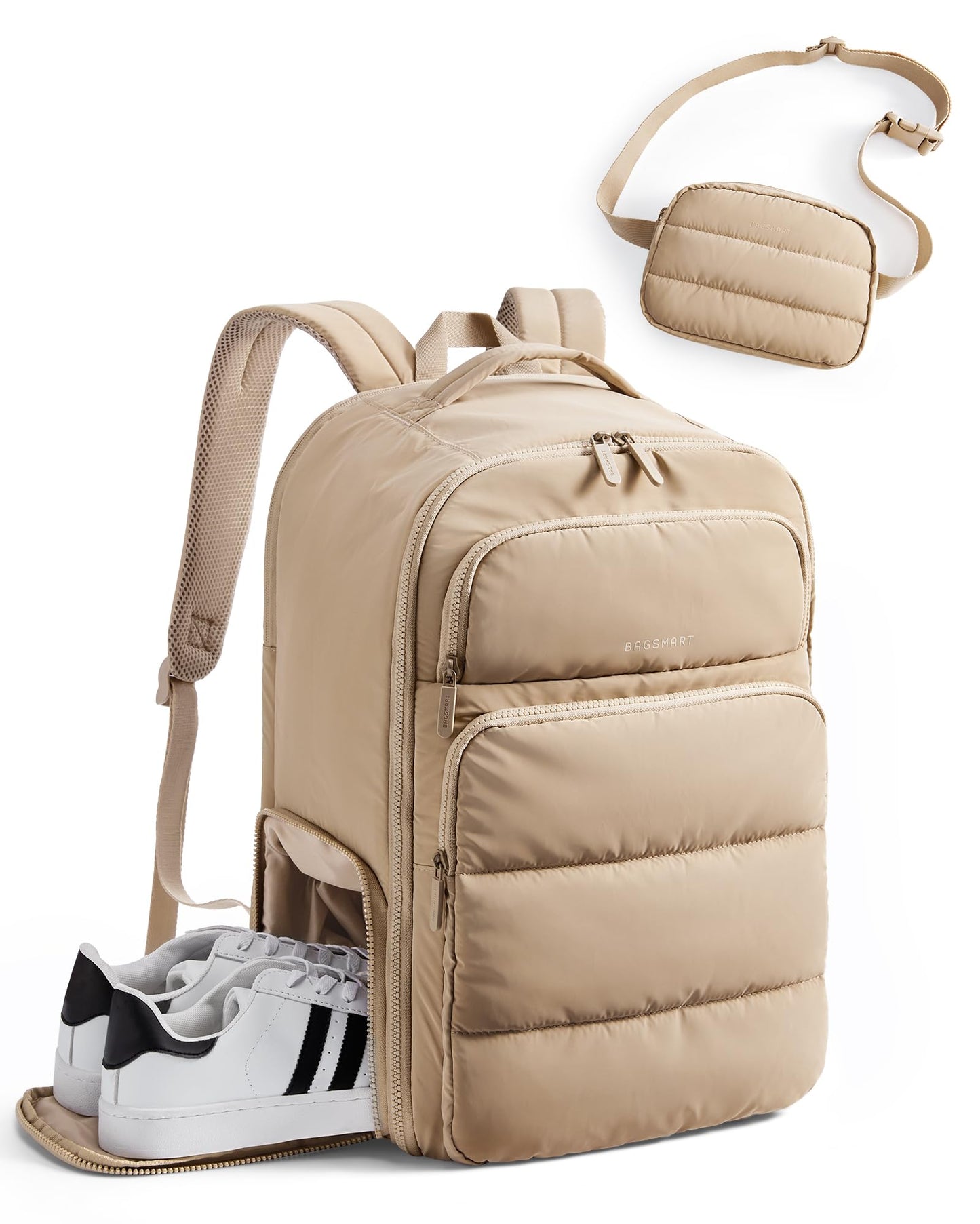 BAGSMART 35L Travel Backpack for Women, 17.3" Carry-On Personal Item