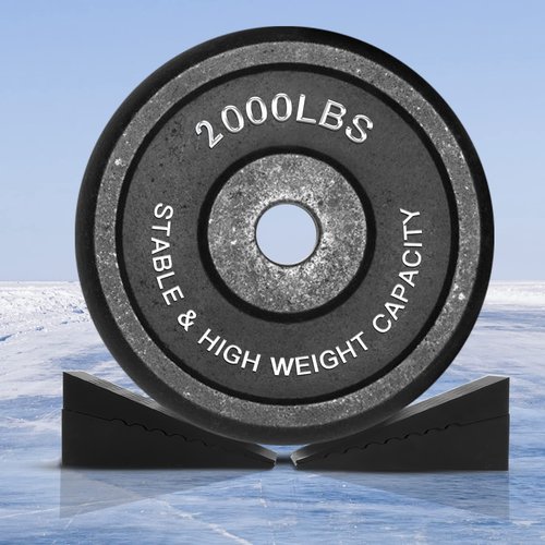 Squat Wedge for Heel Elevated Squats: Adjustable Rubber 4Pcs Calf Raise Block - Improve Range of Motion & Strength - Gym Exercise Physical Recovery