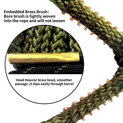 Wokonl Bore Cleaner Gun Cleaning Kit for 9mm/.357/.38 Cal,Gun Cleaning Supplies with Gun Brushes, Gun Cloth,Cleaning Picks, Gun Cleaning Supplies Storge in a Plastic Toolbox