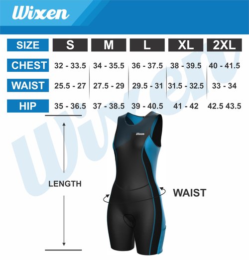Wixen Women’s Triathlon Suit – Padded One-Piece Sleeveless Trisuit with Rear Zipper for Running, Swimming, Cycling – Purple-L