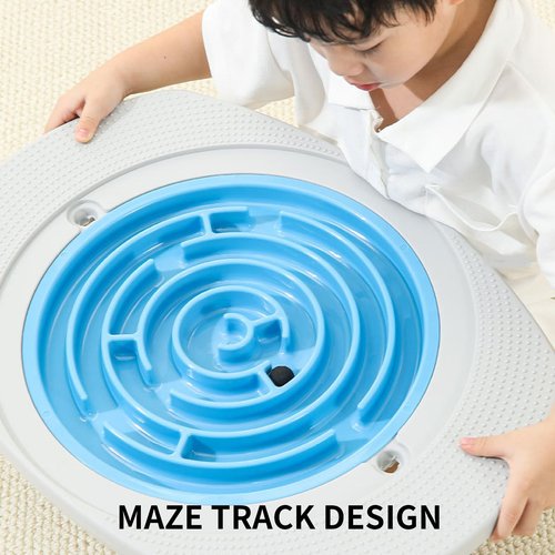 Balance Board Maze, Balance Board Kids，Anti-Slip Labyrinth Rocking Seesaw, 20 Inch Wobble Board Sensory Training with 2 Balls, 3 Replacement Labyrinth Board