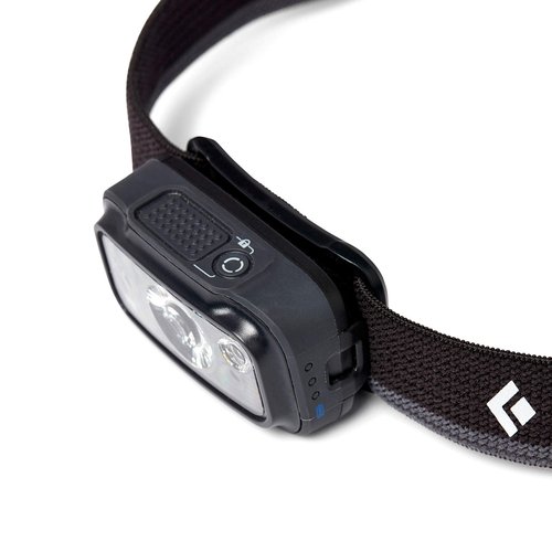 Black Diamond Spot 350 LED Headlamp, Waterproof and Dimmable Battery Powered Headlamp for Camping, Hiking, Running, Work with Red Light Headlamp Mode, Graphite