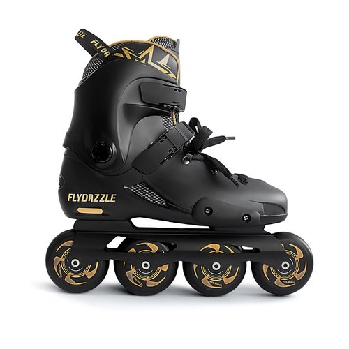 FLYDAZZLE Inline Skates for Men Urban - Freeride Slalom City Street Skating, Hard Boot ABEC-9 Bearing Ankle Support, Bonus Insoles Laces