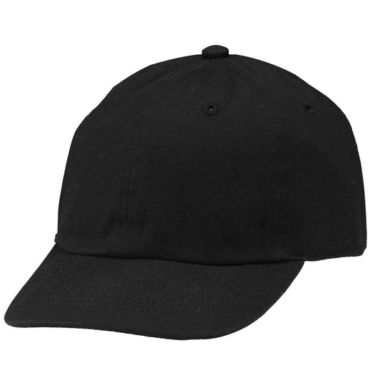 Falari Kids Boy Girl Baseball Cap Hat Washed Low Profile 100% Cotton Soft Lightweight Adjustable Size (6-9 Years, Black)