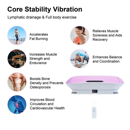 Furrnook Smart Auto Vibration Plate – 10-Level Silent Shaker Machine for Weight Loss, Toning & Massage | No-Remote Patented Start-Stop, Quiet Motor, 10-Min Auto Workout for Unisex (Pink)