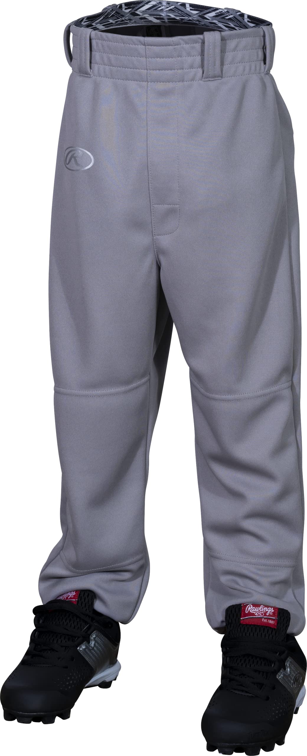 Rawlings REMIX | T-Ball & Youth Baseball & Softball | Game/Practice Pants | Grey/Black | Small