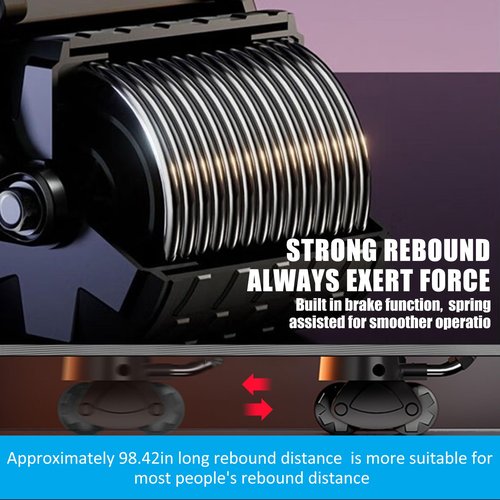 Uota Elbow Support Automatic Rebound Abdominal Wheel，Ab Roller for Abdominal Exercise Machine，Abs Workout Equipment，Dolly Core Strengthening Trainer Fitness Belly Training (Black)