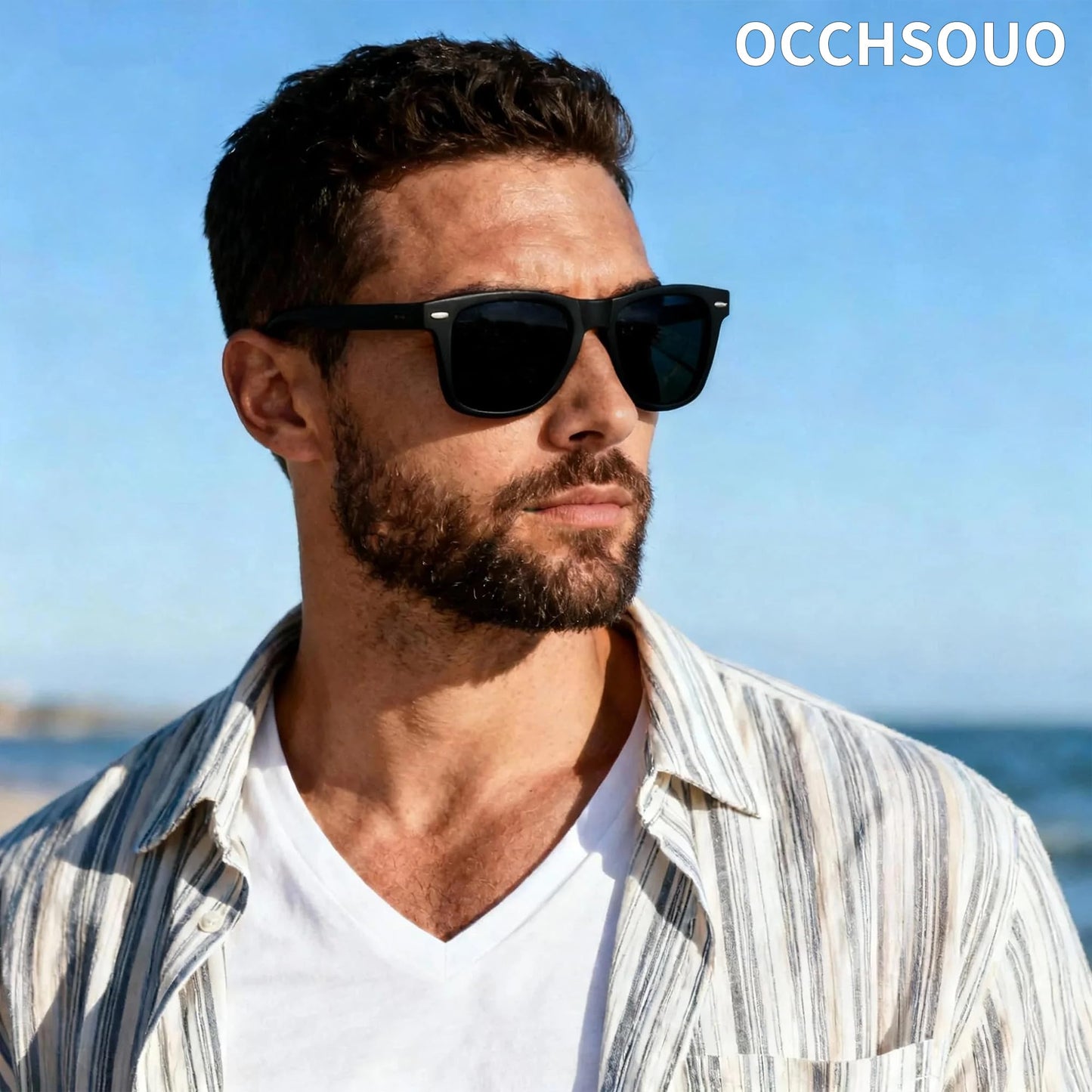 Occhsouo Polarized Sunglasses Womens Men - Sun glasses Fashion Trendy Driving Fishing UV Blocking UV400 Protection