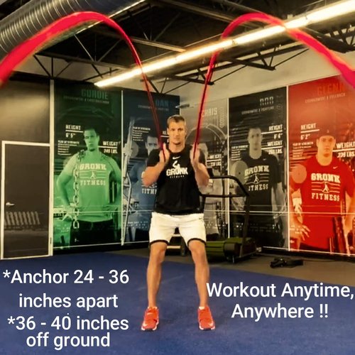 Gronk Fitness Inertia Wave Edition | Dynamic Rubber Battle Ropes Alternative for Home and Gym | Maximize Calorie Burn | Revolutionary Fitness Equipment for Abs and Full Body Workout | Get Results