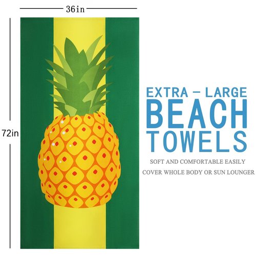 6 Packs Oversized Terry Beach Towel Set 36 x 72 Soft Thin Extra Large Big Pool Swim Camping Bulk Towels Blanket Clearance XL Travel Adult Essentials Accessories Must Haves Vacation Flamingo Lobster