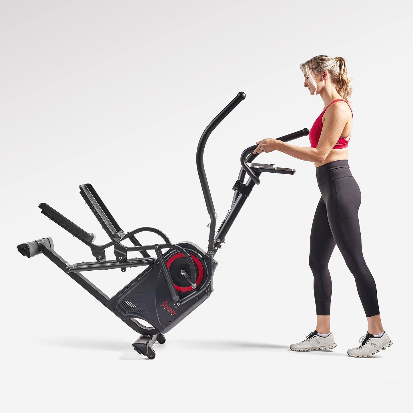 Sunny Health & Fitness Smart Stepping Elliptical Cardio Stair Climber