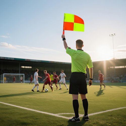 SAWHOX Soccer Referee Flags, 2PCS Referee Kit Detachable Referee Flags
