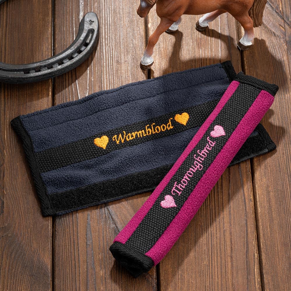 idooodle Personalized Horse Halter Noseband Protector Cover, Custom Name Soft Halters Protector Gift for Horse Lover