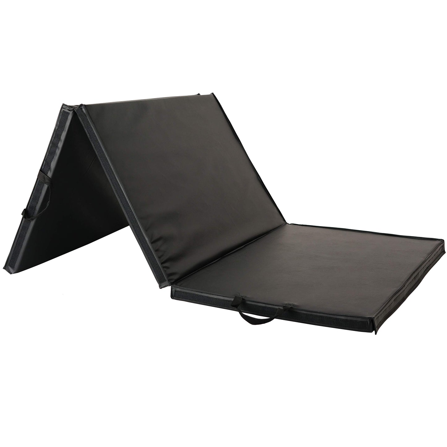 Sunny Health & Fitness Connectable 2" Thick Tri-Fold Mat for Home & Gym Use